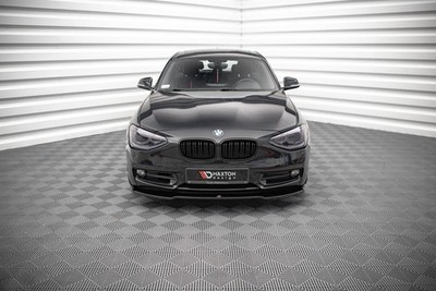 Maxton Design Frontlippe V.1 passend für BMW 1er F20 schwarz Hochglanz