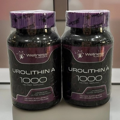 Wellness LabsRX Urolithin A 1000mg Liposomal Ultra Strength 120 (2 bottles) NEW!