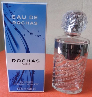 Flacon vide Eau de Rochas 100 ml avec sa boîte - Photo 1/2