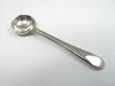 ANTIQUE HALLMARKED SOLID STERLING SILVER CONDIMENT SALT MUSTARD SPICE SPOON