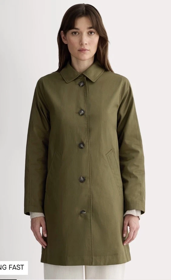 VETEMENTS Cappotto Everlane The Mac faggio donna XS NUOVO CON ETICHETTE bottoni davanti classico