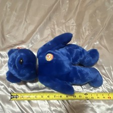 Ty Beanie Babies Clubby Blue Plush Official Club Bear 1998 Ages 3 and Up