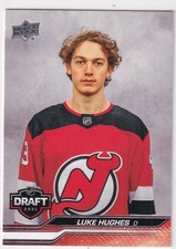23/24 UD EXTENDED LUKE HUGHES DRAFT RC ROOKIE #750