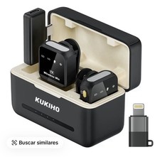 Wireless Lavalier Microphone for Iphone Ipad Android with Charging Case 80H Batt