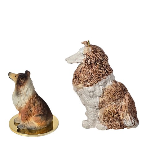VTG 90s Collie Dog Lot Figurine Ornament Tiny Ones 1992 Conversation Concepts - Picture 5 of 8