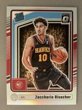 2024-25 Donruss Optic Zaccharie Risacher Silver Holo Rated Rookie RC #268 Hawks
