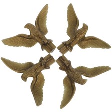 4 Pcs Plastic Flagpole Eagle Finial Topper Flag Pole Eagle Ornament Replacement