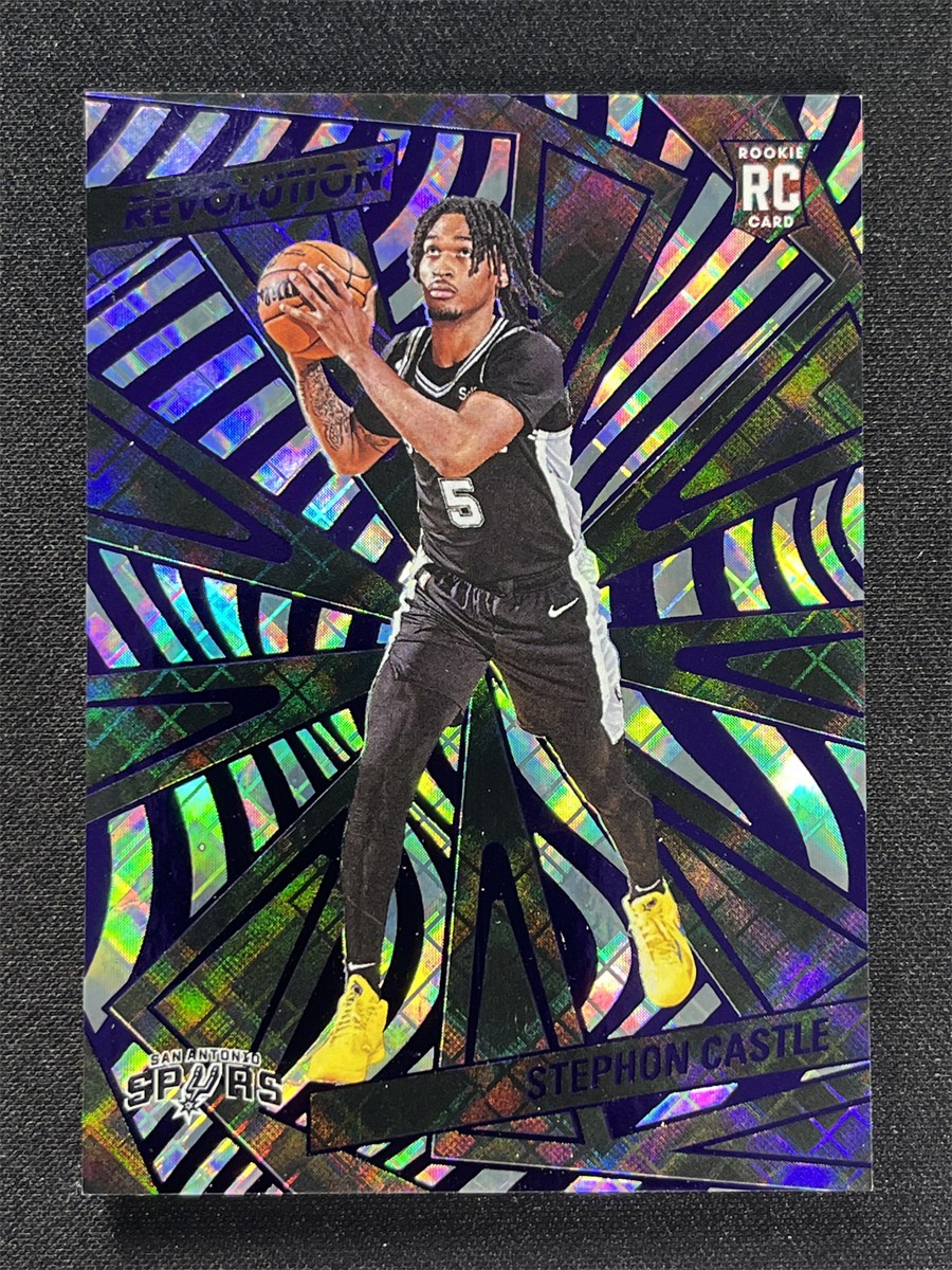 2024-25 Panini Revolution Stephon Castle #116 Cosmic Rookie RC Spurs /99