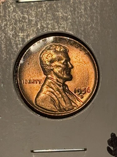 1956-D Lincoln Wheat Penny- Choice Gem Brilliant Uncirculated Red
