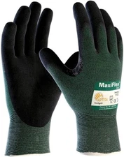 PIP ATG 34-8743/M Medium MaxiFlex Cut, Green Engineered Yarn, Black Gloves,...