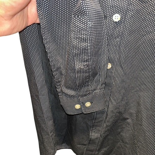 Michael Kors Men's Slim Fit Polka Dot Button Down Shirt, Long Sleeve 32/33 Med. - Picture 5 of 6