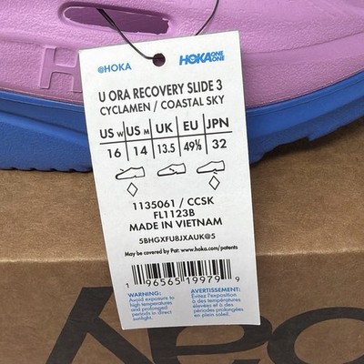 HOKA ORA Recovery Slide 3 Cyclamen Coastal Sky Sandals Men display picture 3