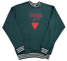 Vintage Bootleg Guess Jeans USA Green Sweatshirt Size XL