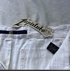 Marithé + François Girbaud Men's White Denim Cargo Shorts Belted Logo Button — photo 5