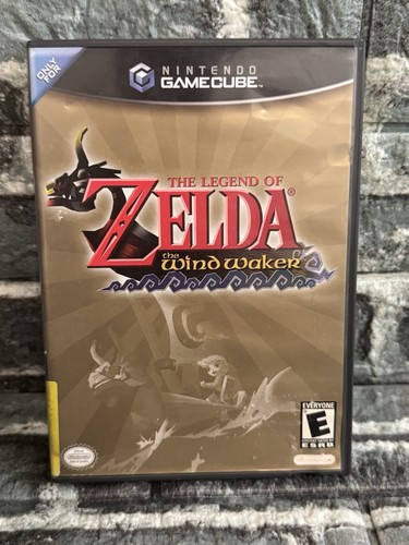 382: The Legend of Zelda: The Wind Waker GameCube Black Label CIB alle Einlagen