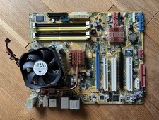 🔥🔥 Asus P5K Rev:1.02G LGA775 Intel P35/ICH9 DDR2 scheda madre + CPU + dissipatore/ventola