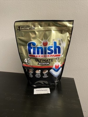 Finish Powerball Ultimate Quantum Dishwasher Detergent Pods, 45 count