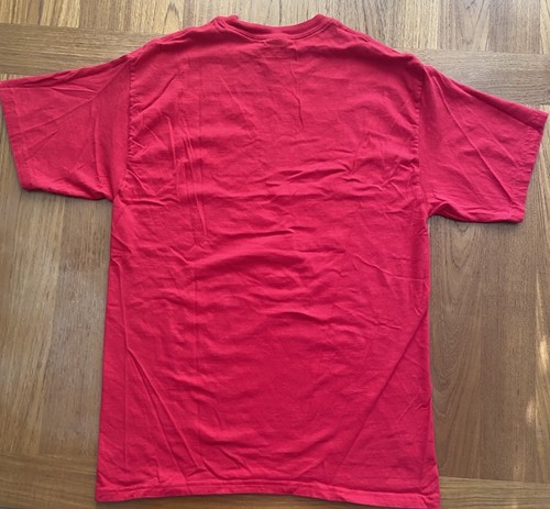 Running Utes University Utah Red T Shirt Men M Hanes Beefy T NCAA Football - Picture 4 of 4
