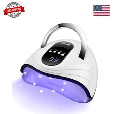 UV Gel Nail Lamp 120W LED Nail Light Fast Dryer for Gel Polish Curing with 4 ...