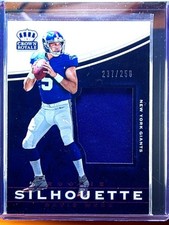 2017 Panini Crown Royale Davis Webb SN250 MEM #24 Giants Jumbo Rookie Silhouette