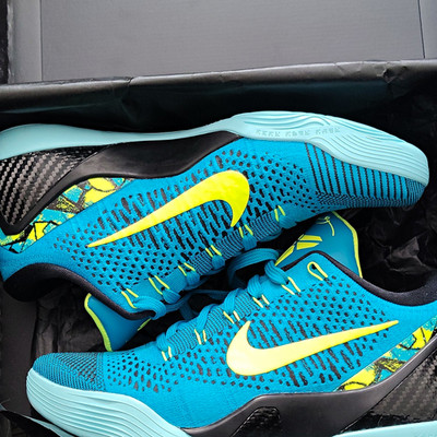 Nike Kobe IX Elite Low Protro Perspective Neo Turquoise/Volt FlyKnit IO3673-400