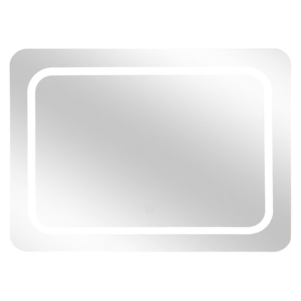 Miroir tactile avec éclairage LED intégré 65cm en verre transparent antichoc