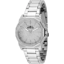 Invicta Women's Watch Speedway Quartz Silver Glitter Dial Steel Bracelet 49128
