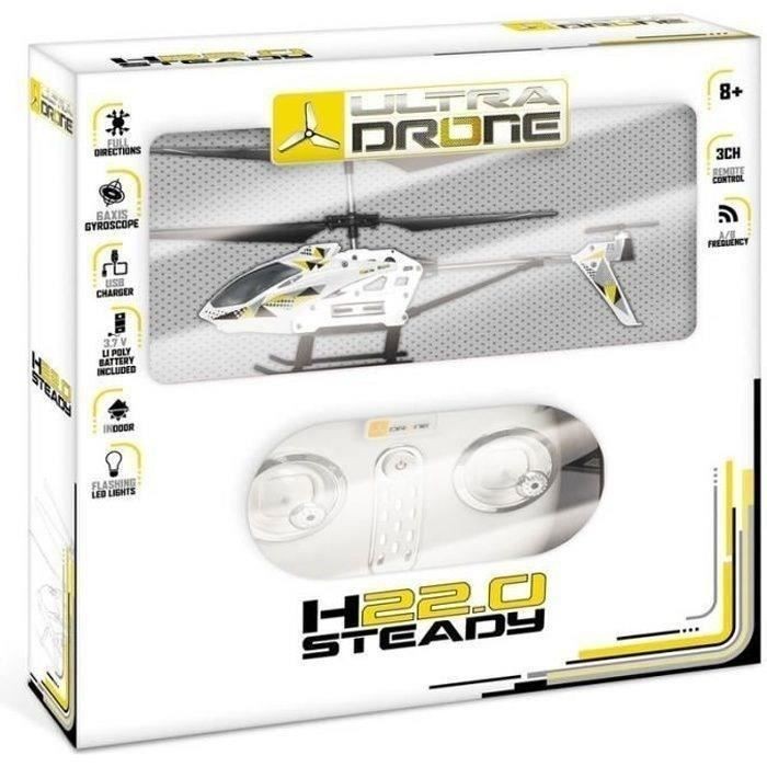 Hélicoptère radiocommandé Steady mini hélicoptère de salon RC de 22 cm