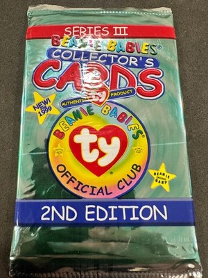 1999 Ty Beanie Babies Collector's Cards Series III 2nd Edition Sealed Pack Vinta