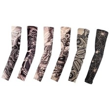 Tattoo Sleeves for Men Women Sun Protection UV Compression Arm Sleeves 002-6pc