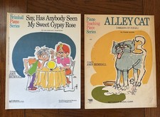 Lot of 2 Vintage Brimhall Piano Series Sheet Music: Gypsy Rose/Alley Cat