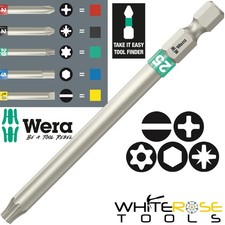 Image of Wera Screwdriver Bit 1/4" Hex Shank Take It Easy 89mm Long Individual TX PZ PH