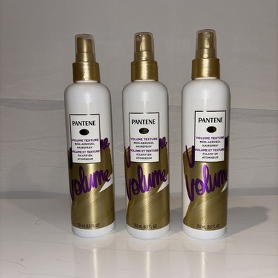 Pantene Pro-V Volume & Texture Non-Aerosol Hair Spray 8.5 oz   Pack of 3   New