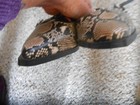 NWT WOMEN'S TIME and TRU SNAKESKIN PRINT STRAPPY SLINGBACK FLATS SIZE 10 — photo 8