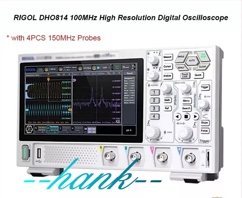 RIGOL DHO814 100MHz 4-Channel 12Bit Digital Oscilloscope with 4PCS 150MHz Probes - Image 4 of 4