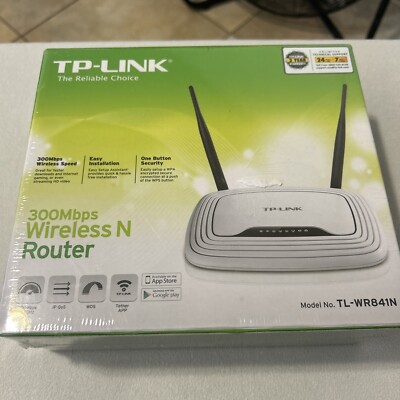 TP-LINK TL-WR841N Wireless N300 Home Router Easy Install - Brand New Sealed
