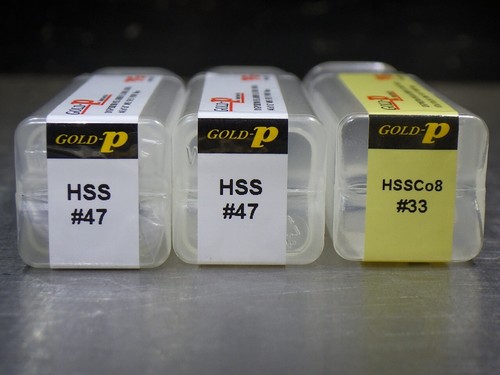 Lot Of 30 NEW! Assorted YG Gold-P HSS Jobber Drill (20)#47 (10)#33 (As Shown) - Picture 2 of 3