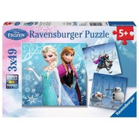 Ravensburger Puzzle - Frozen, 3 X 49 Teile Kinderpuzzle