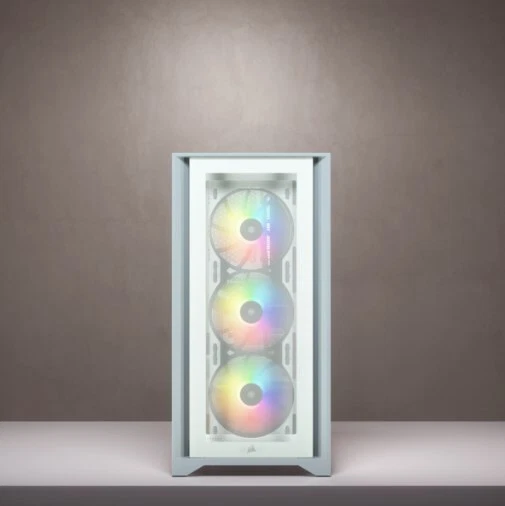 840006626657 Corsair iCUE 4000X RGB Midi Tower Weiß Corsair - Bild 3 von 4