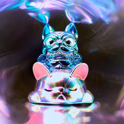 UNBOX NIMBUS CHIBI SILVER CHROME WALKER SOFT VINYL H8CM Sofubi Figure