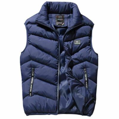 Winter Men's Warm Down Quilted Vest Body Sleeveless Padded Jacket Coat Outwear
