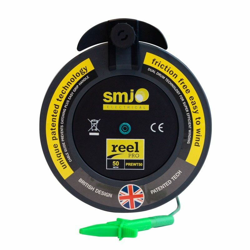 SMJ 50m metre R2 Earth Wander Test Lead fits Fluke, Metrel, Kewtech, Di-Log