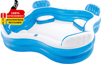 Intex Schwimmbecken Metallrahmen Pool Familienpool Kinderpool 229 X 229 X 66 Cm
