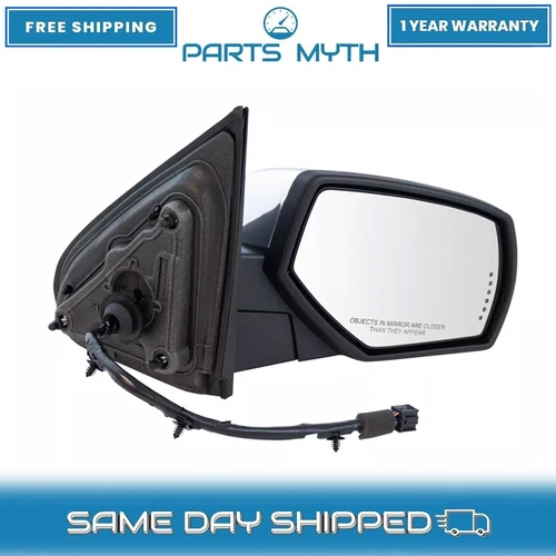 New Mirror Power Folding Heated Memory Signal RH For 2014-2019 GMC Chevrolet
