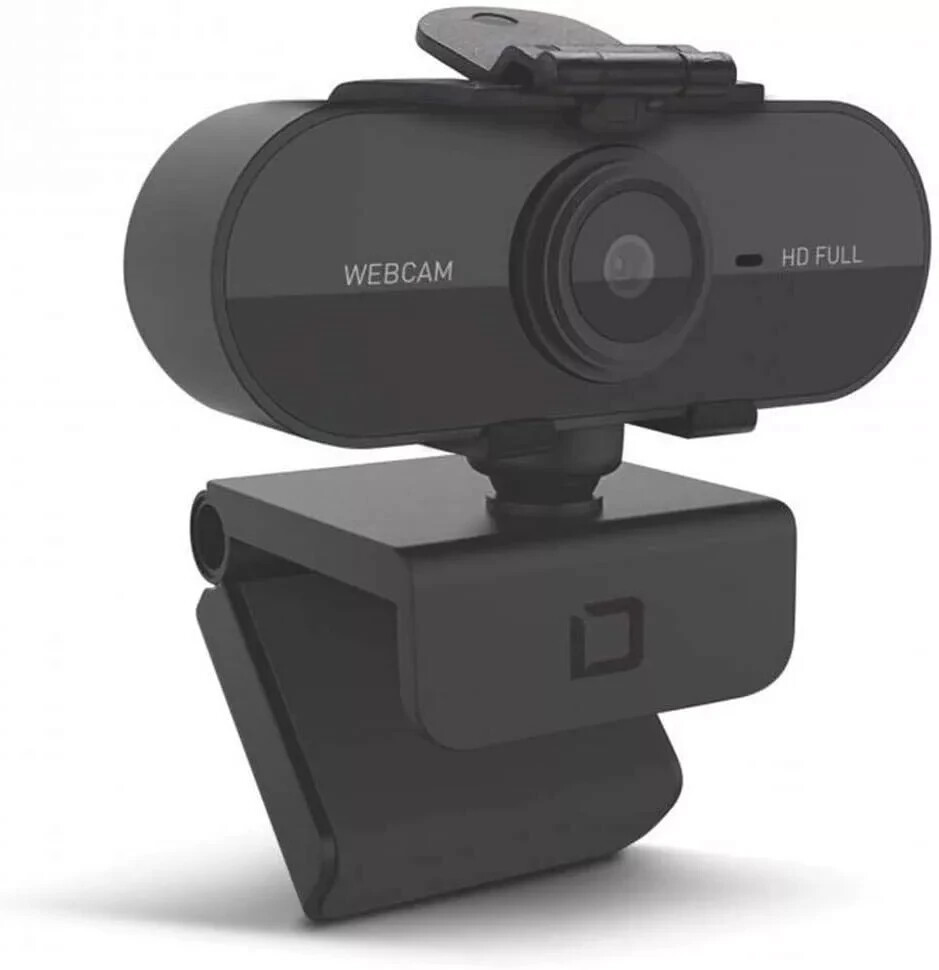 Dicota Pro Webcam 1080P Full HD + Privacy Cover High Definition Web Cam Black
