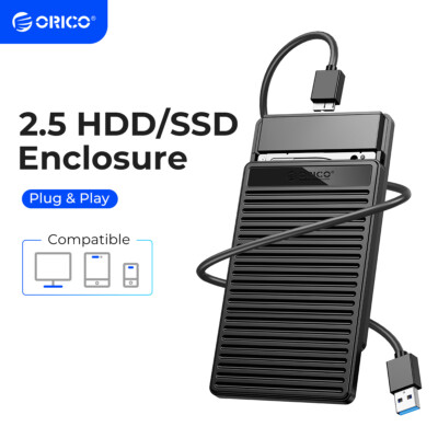 ORICO 2.5'' SATA Hard Drive Disk USB3.0 HDD SSD Enclosure External Laptop Case