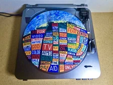 Custom Vinyl Record Player 12” Slipmat DJ Pad “Radiohead - Hail To The Thief”
