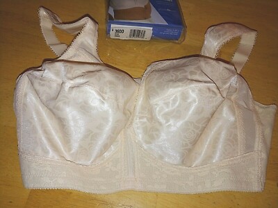 PLAYTEX 18 HOUR ULTIMATE SHOULDER COMFORT WIRELESS BEIGE BRA-36DD 