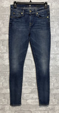 7 For All Mankind The Ankle Skinny Denim Blue Jeans Size 26 Inseam 27.5"
