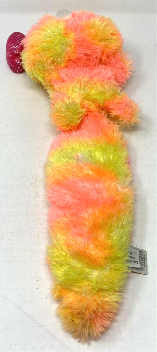 Fiesta Fursians Plush Cat with Bow Rainbow Pink Yellow Green